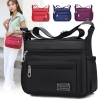 New multi-layered fashionable single-shoulder bag, crossbody bag, lightweight fabric bag, Oxford fabric women's bag, canvas large-capacity mom bag details Picture